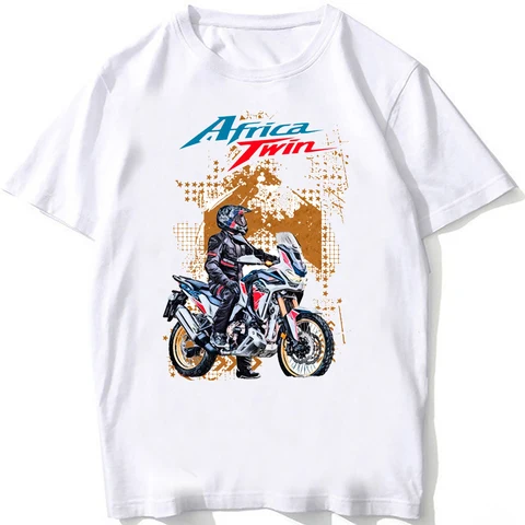 Футболка Africa Twin CRF мужская с коротким рукавом, тенниска для езды на мотоцикле, повседневная майка в стиле хип-хоп, 1100