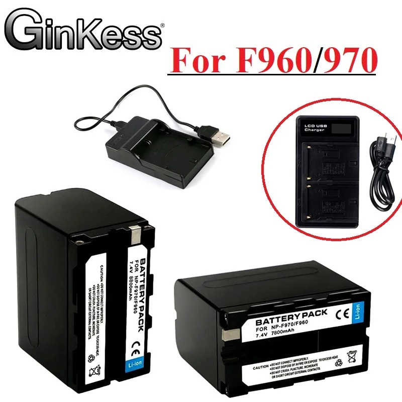 

Для Sony 7800/8800mAh NP-F970 F960 NP-F770 F550 декодирование батареи HXR-MC1500C NEX-EA50 HVR-Z7C NX3 5 светильник