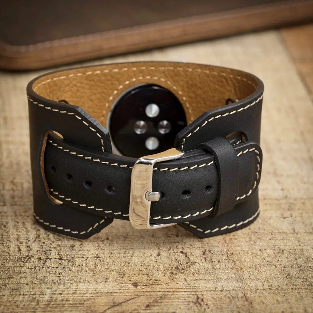 Genuine Leather Strap for Apple Watch Band 44mm 42mm 45mm 41mm 40mm 38mm Bracelet Belt iWatch Series 7 6 5 4 3 2 1 Accessories