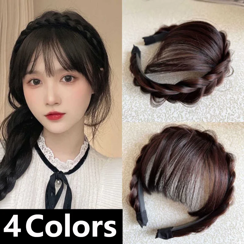 

Wig Bangs Hairband Fake Hair Headband Fringe Hair Extension Women Girls Clips In Hair Extension Hair Accessories Hairpiece Clips