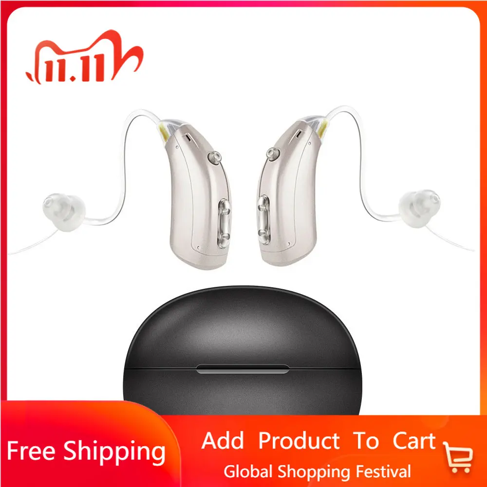 Hearing Amplifiers with Charging Case USB Charging Moderate Severe Hearing Loss Volume Adjustable Hearing Devices Hearing Loss