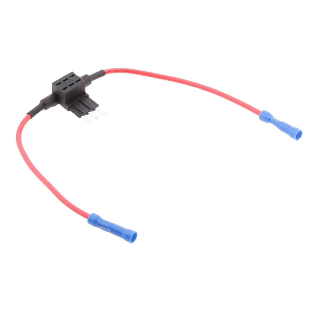 

5xInline 3Blade Fuse Tap Holder Cable Connector