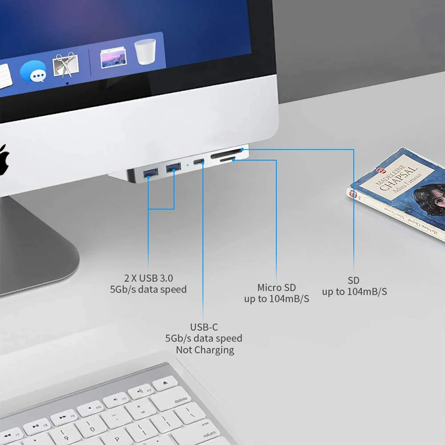 Usb-концентратор 5 в 1 Для iMac Pro 2017 2018 2020 ios док-станция все-в-одном USB3.0 концентратор