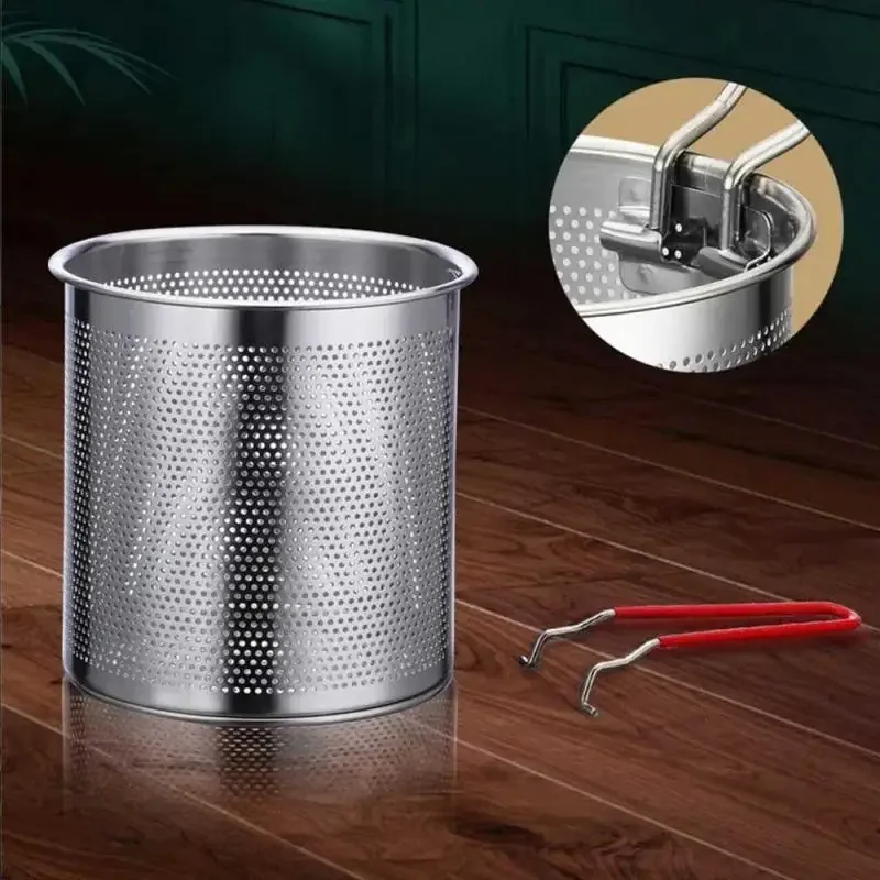 Кухонная фритюрница из нержавеющей стали 304 с фильтром