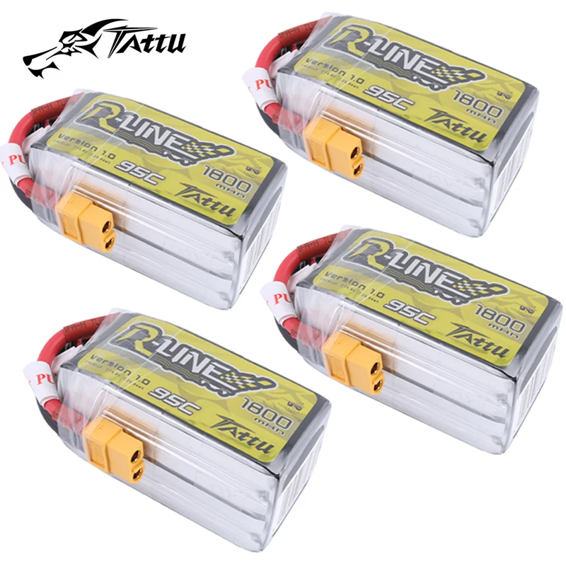 TATTU-R-LINE 1 0 95C 1800mAh 14 8 V Lipo аккумулятор для радиоуправляемого вертолета