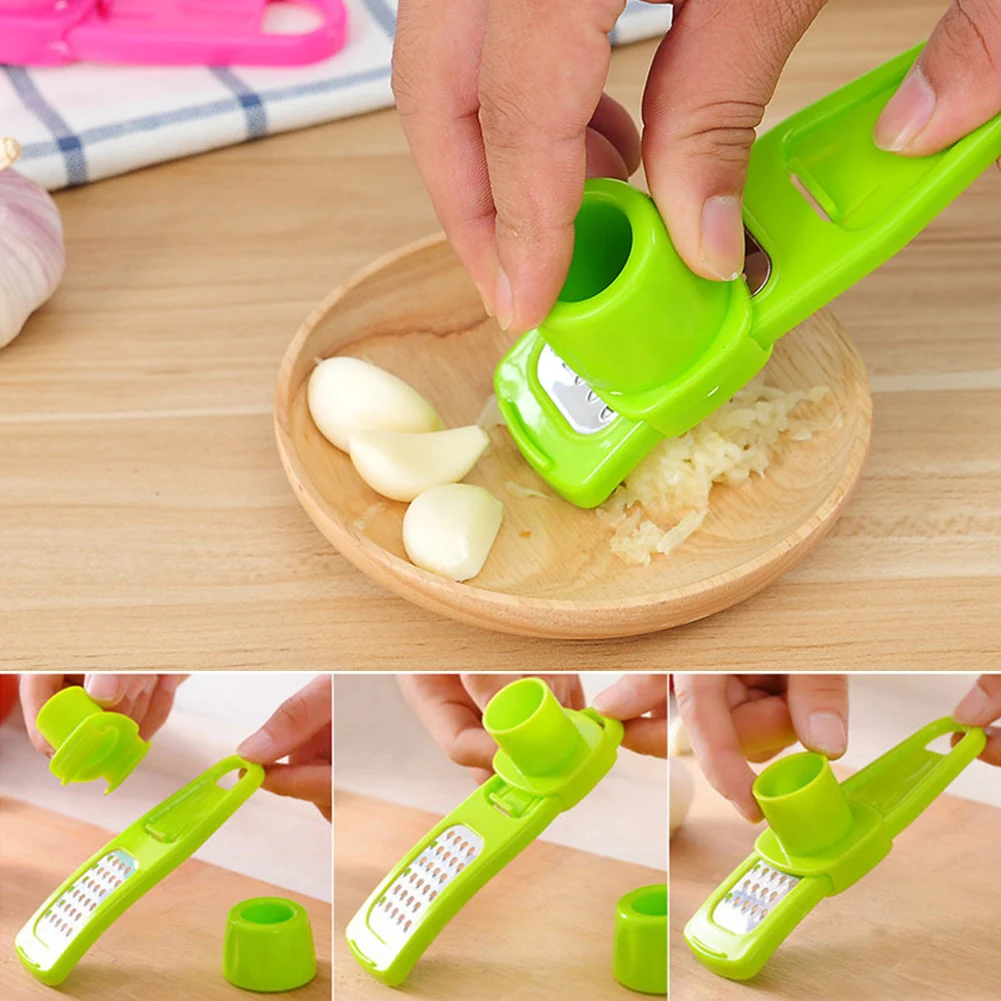 

1PC Garlic Crusher Multi Functional Manual Ginger Garlic Grinding Grater Cutter Utensils Garlic Peeler Kitchen Accessories Tools