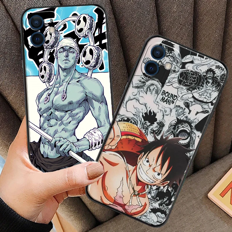 

ONE PIECE Japanese Cartoon Phone Cases For iPhone 11 12 Pro MAX 6S 7 8 Plus XS MAX 12 13 Mini X XR SE 2020 Carcasa Coque Funda