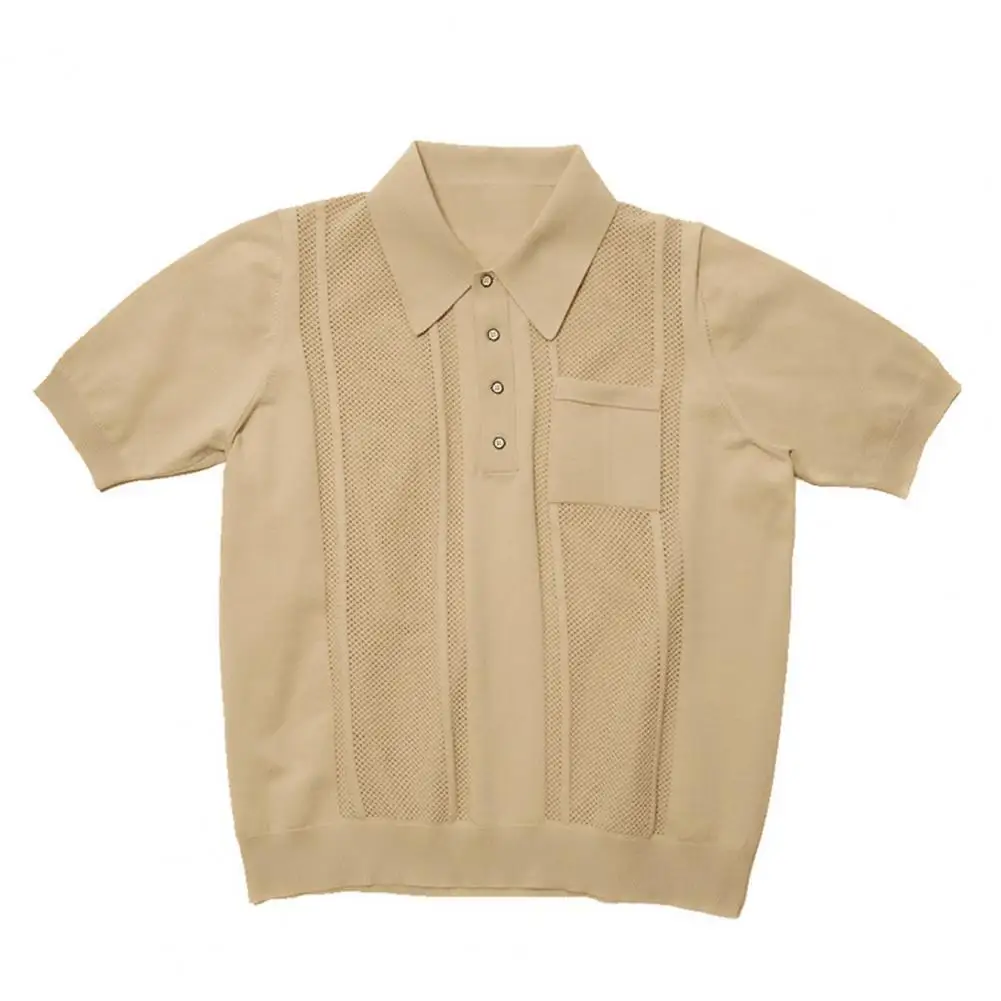 

Shirt Buttons Summer Shirt Turn-down Collar Half Single-breasted Summer Tops