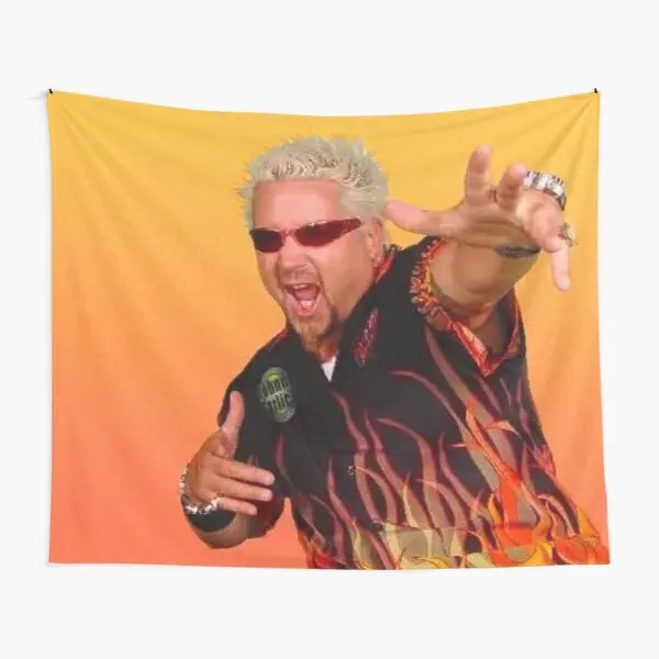 

Guy Fieri Tapestry Wall Beautiful Art Yoga Bedspread Home Decor Travel Living Mat Towel Hanging Room Blanket Colored Decoration