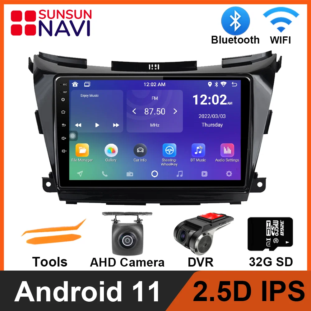 

Android 11 For Nissan Murano 3 Z52 2014 - 2020 Car Radio Stereo Multimedia Navigation GPS Video Player DSP IPS Bluetooth