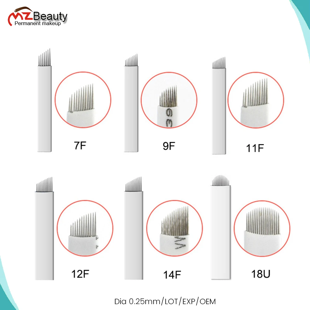 Фото MZ Beauty микроблейдинг иглы для тату Agujas Tebori microblade pmu 3D вышивка, расходные материалы для тату в партии No. EXP Dia0.25 №1