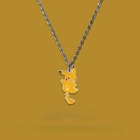 anime pokemon cartoon pikachu necklace pendant gift peripheral ornament