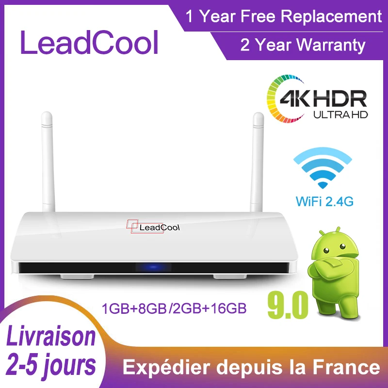 

Умная ТВ-приставка Leadcool, Android 9,0, 4K, четырехъядерный процессор Amlogic S905W, 1 ГБ, 8 ГБ, 2 ГБ, 16 ГБ, 2,4G, Wi-Fi, ТВ-приставка Android, PK X96 Mini MAX