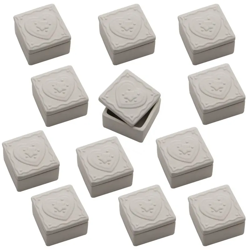 

Color-Me™ Ceramic Bisque Trinket Box (Pack of 12)