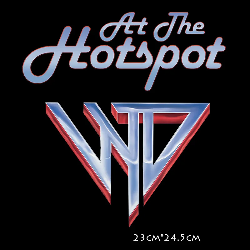 

At The Hot Spot Heat Transfer Thermal Stickers Classic Band New Album Household Iron On Clorhing Stickers DIY Patches