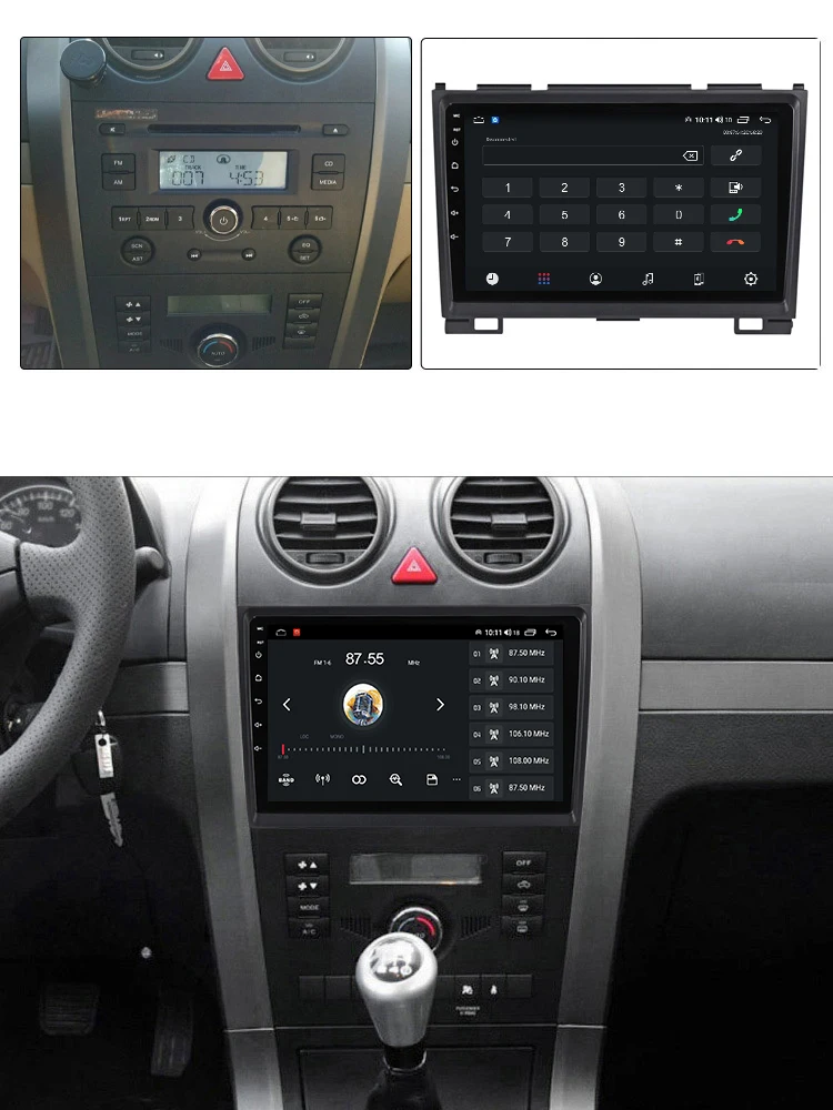 Android 11 ОЗУ 8 + 128 Гб Встроенный Carplay Автомобильный мультимедийный видео навигатор GPS