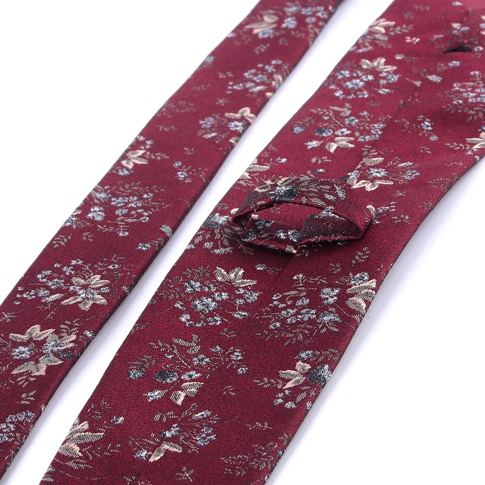 Галстук с цветочным принтом повседневный узкий галстук для вечеринки в полоску