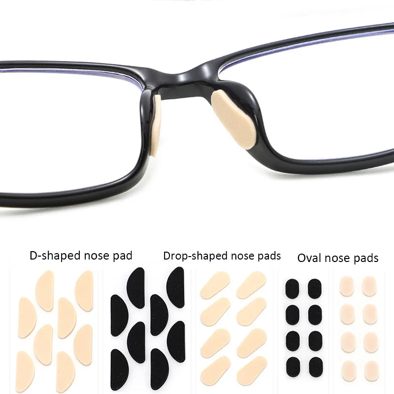 

4pairs/set Soft Foam Nose Pads Self Adhesive Eyeglass EVA Nose Pads Anti-Slip Glasses No Makeup Nose Pads Eyeglasses Nosepads