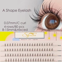 eyewin a shape professional makeup individual lashes cluster spikes lash wispy premade russian natural fluffy false eyelashes