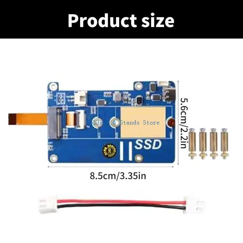 Плата адаптера SSD Y4UE MPS2280P PCIe к M.2 NVME для платы расширения RPi 5 (art.: 3920db6007a23) - 3920db6007a23