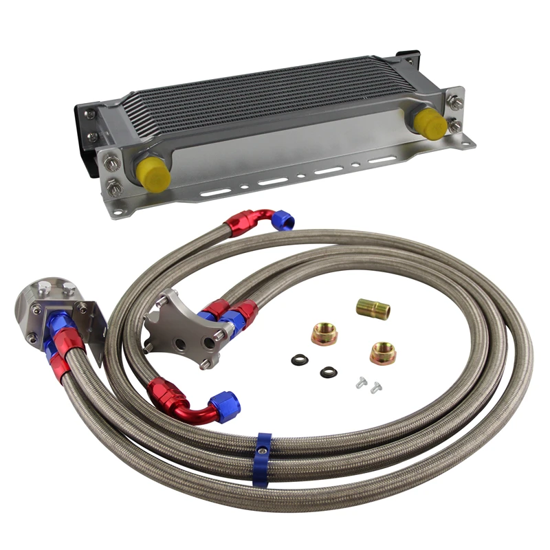 

13 Row Oil Cooler & Bracket Mount Kit Fits for Nissan Silvia S13 1989-1993 S14 1994-1998 S15 1999-2002 SR20DE SR20DET