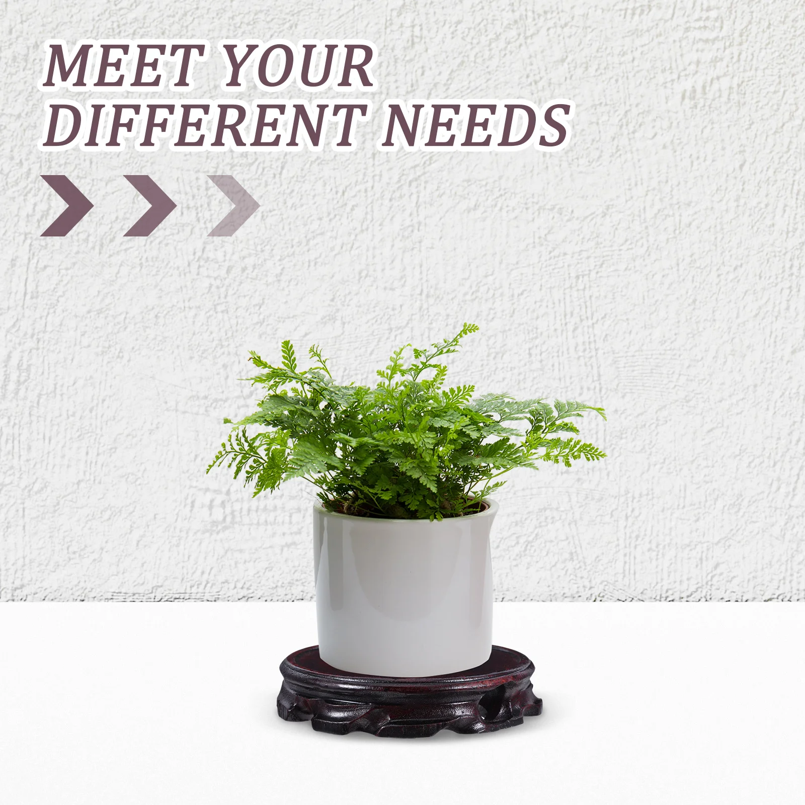 Фото Деревянная витрина Элегантный дизайн для чайников Вазы Бонсай Декоративные предметы Внутреннее домашнее использование Деревянная подставка Деревянная подставка №4