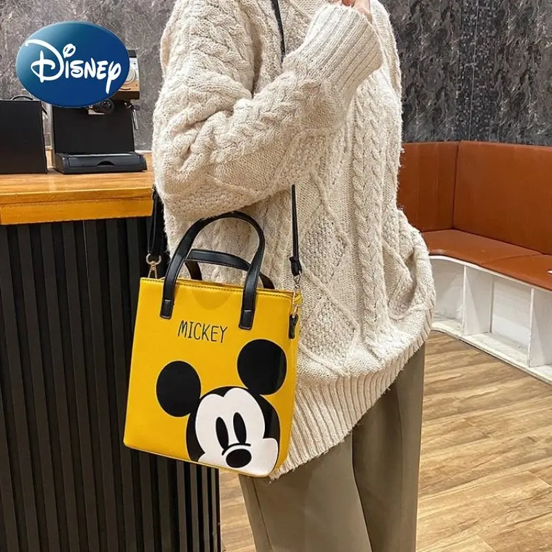 Disney Purse Shoulder Bag for Women Girls Cute Mickey Mouse Tote High Quality Handbag for Birthday Gift Free Shipping