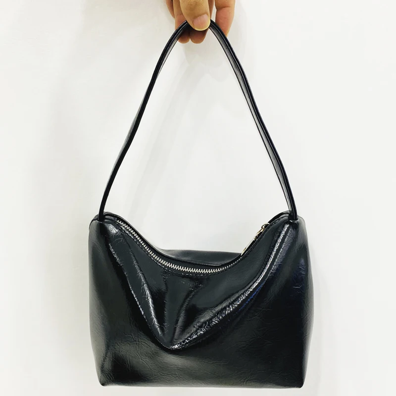 

Повседневные сумки Хобо для женщин, роскошные дизайнерские сумки и кошельки, новинка 2023, маленькая сумка через плечо из искусственной кожи с ручками