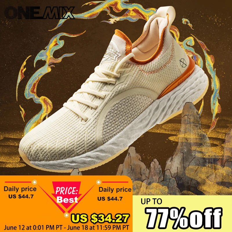 ONEMIX 2023 New Breathable Mesh Running Shoes for Summer Light Marathon Sport Women Sneakers Man Athletic Shoes