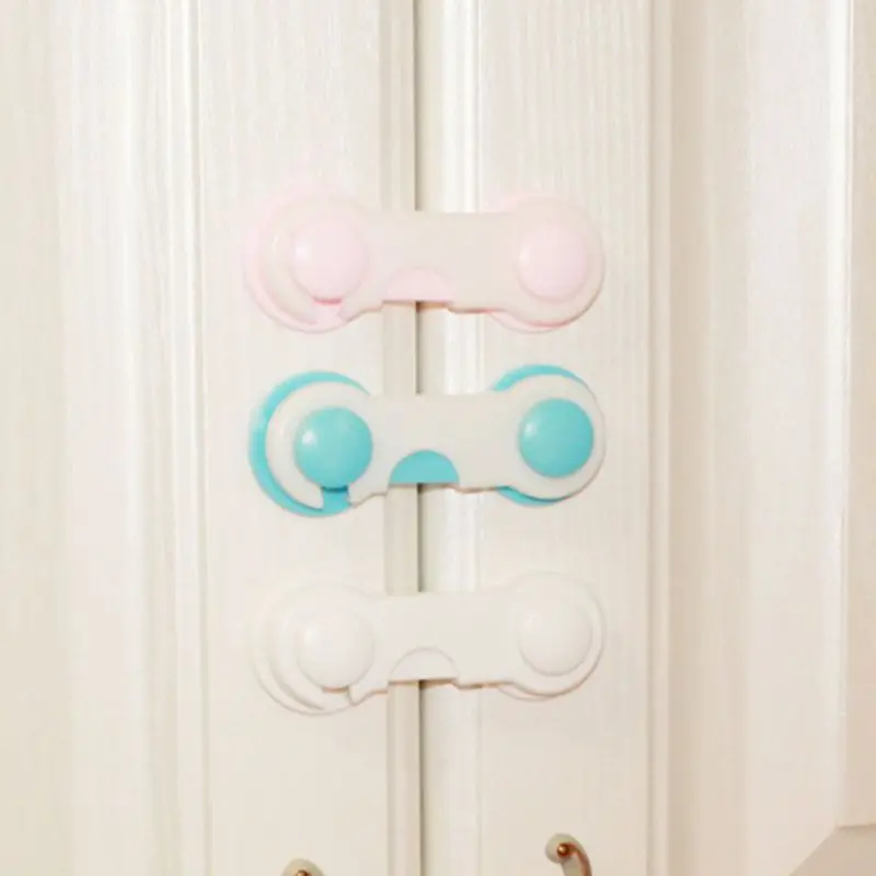 Baby Protection Safety Door Lock Child Peel And Stick Drawers Cabinets Security Lock Kids Toilet Cabinet Refrigerator Plane Lock