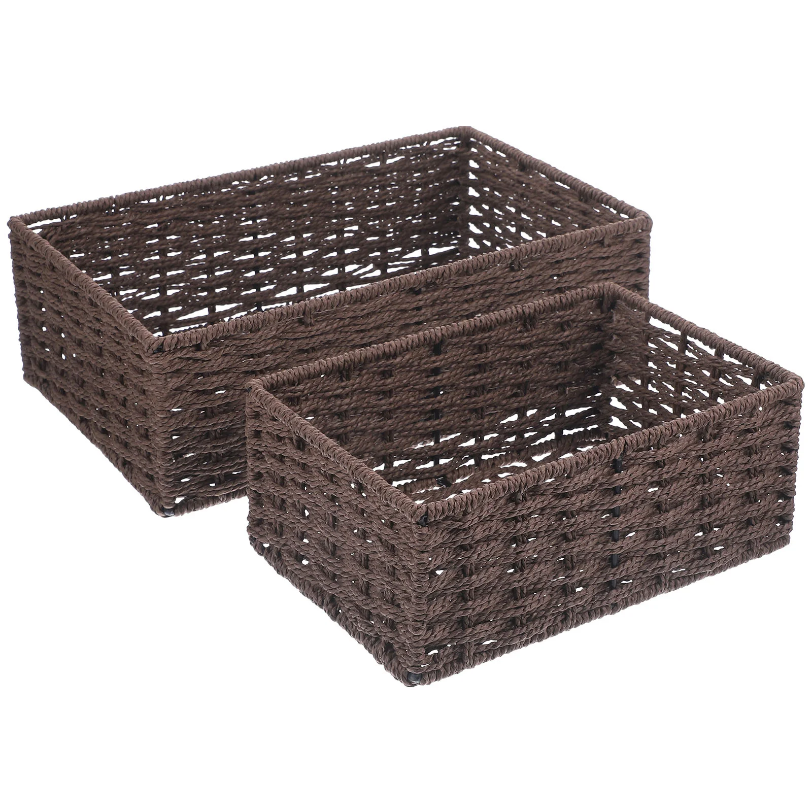 

Baskets Basket Storage Woven Cloth Bin Bins Shelf Closet Rattan Vanity Fruit Serving Vegetables Wicker Organizing Nesting Hand