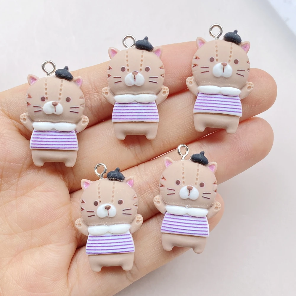 

Набор charms из смолы с животными и котом