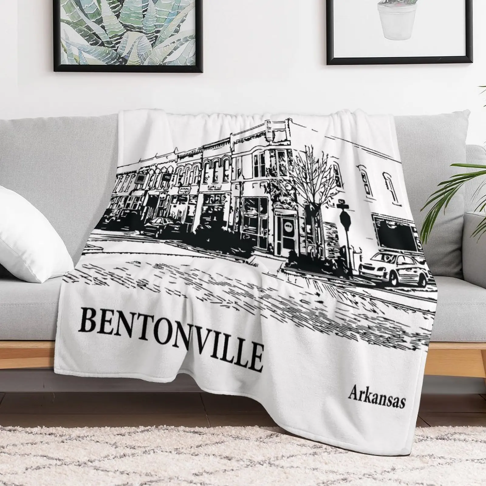 Одеяло Bentonville Arkansas Thermals для путешествий фланелевые одеяла