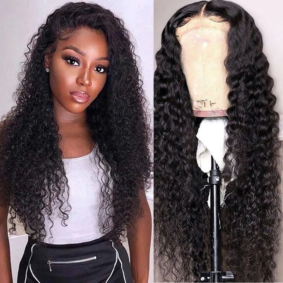 

Curly HD Lace Front Wig Pre Plucked Deep Wave Closure Wig HD Transparent Lace Wig 13x4/4x4 HD Lace Front Closure Wig Human Hair