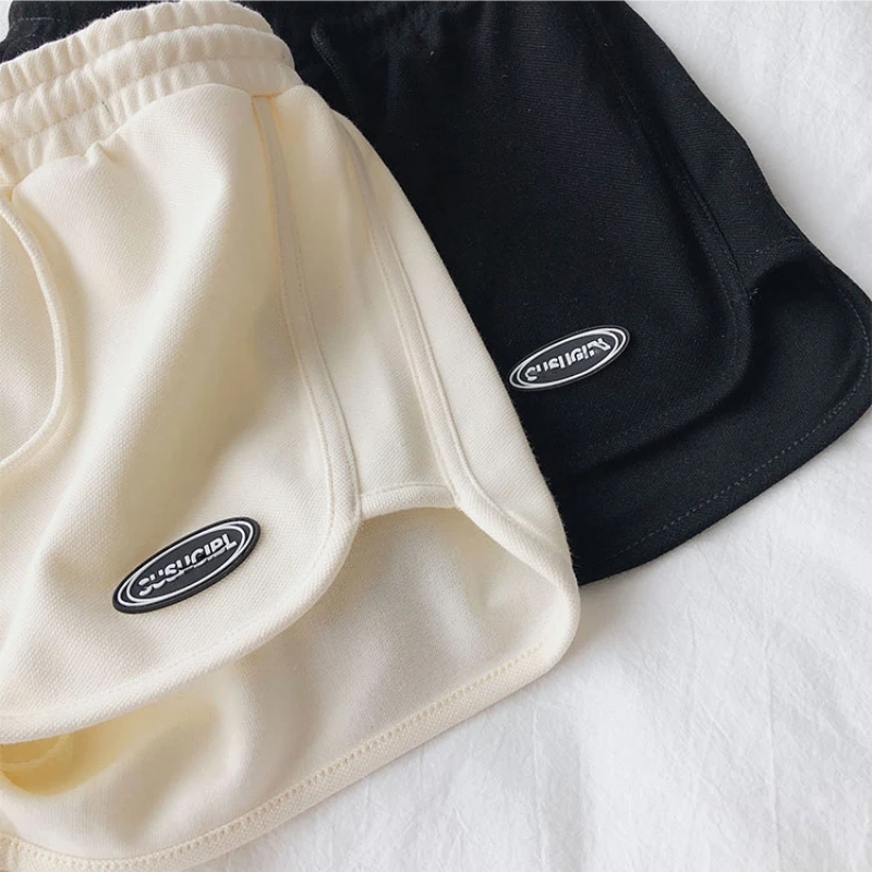 Women's Summer Shorts Wide Leg Hot Pants Lace Up Drawstring Loose Print Korean Fashion Shorts All-match Casual Girl Bottoms 2023