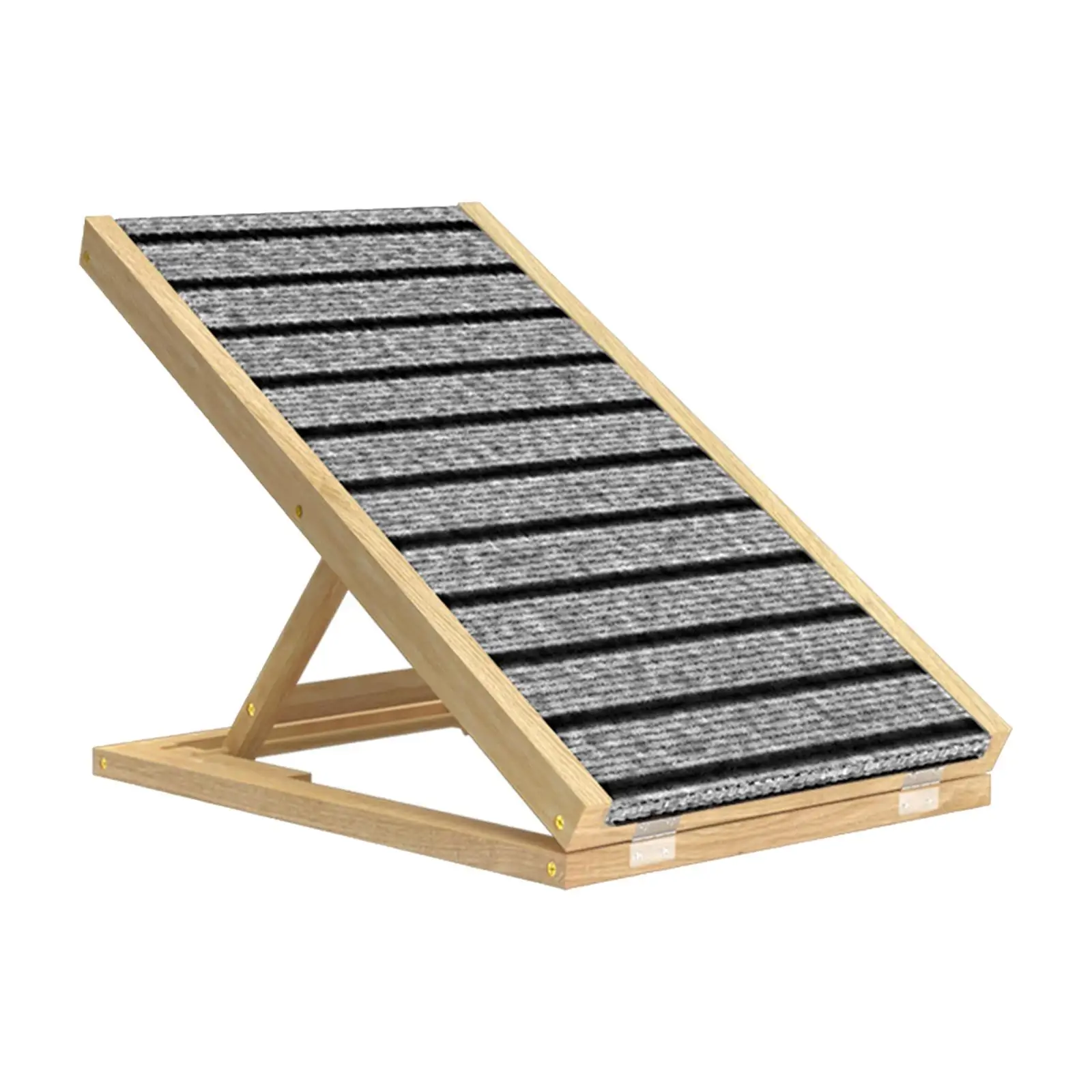 

Wooden Pet Ladder Adjustable Height Cat Stair Folding Bearing 132lbs Non Slip