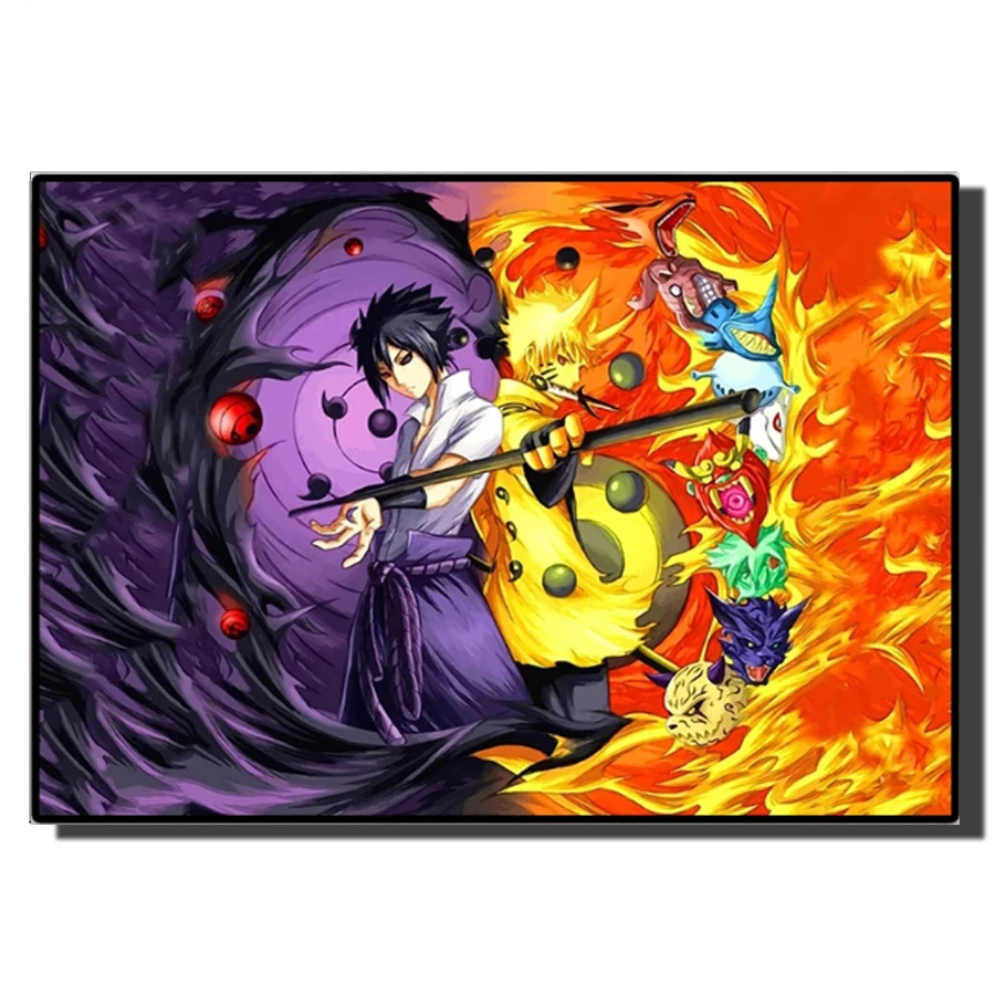 

Diy Diamond Embroidery Anime Naruto Sasuke Uchiha Paint By Numbers Mosaic Art Diamond Painting Cross Stitch Home Decor Kits