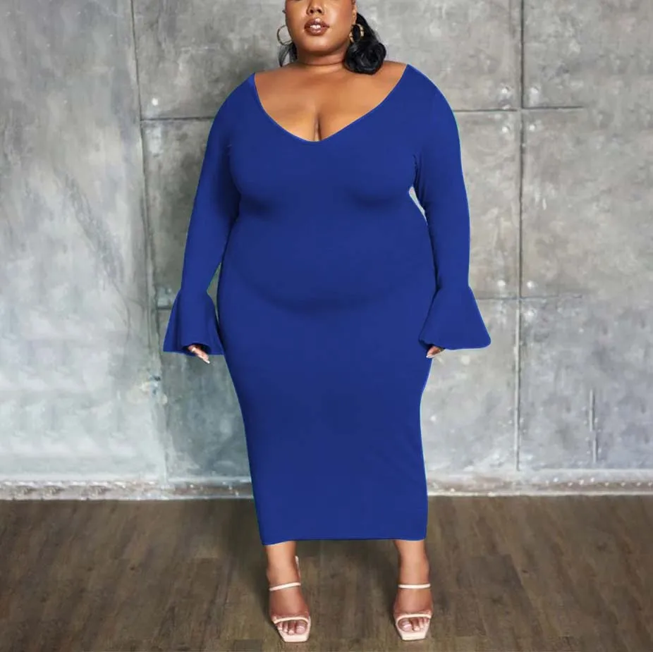 Рисунок 6 - Женское облегающее платье с V-образным вырезом