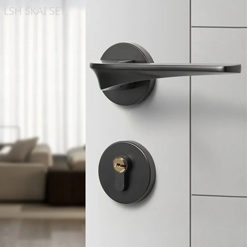 Современный бесшумный дверной замок из цинкового сплава