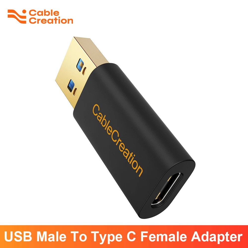 CableCreation USB To Type C OTG Adapter 5Gbps USB C Female To USB  Male Converter for Laptop Charger Power Bank Macbook Samsung