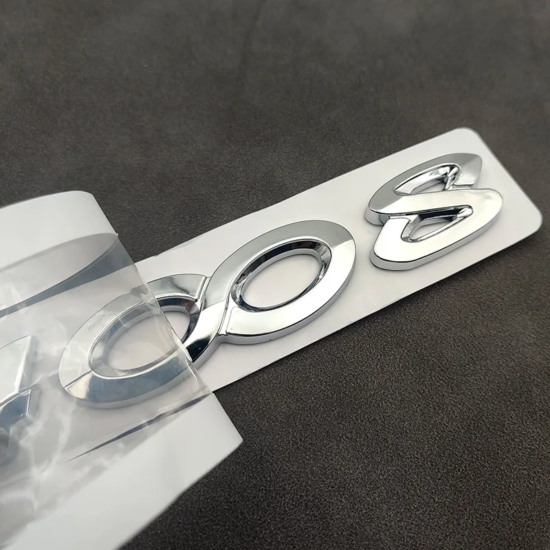 3D ABS хромированный серебристый черный Автомобильный задний багажник с номером