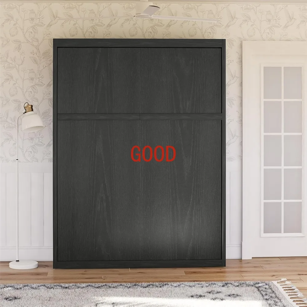 Полуместо Queen Size Деревянная кровать Murphy Складная многофункциональная настенная