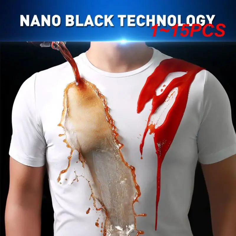 

1~15PCS Anti-Dirty Waterproof Men T Shirt Hydrophobic Stainproof Breathable Antifouling Quick Dry Top Short Sleeve Outdoor