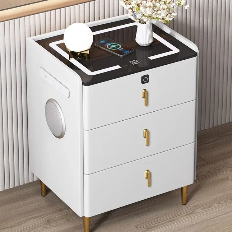 Шкаф для хранения спальные прикроватные столики Современная консоль умные