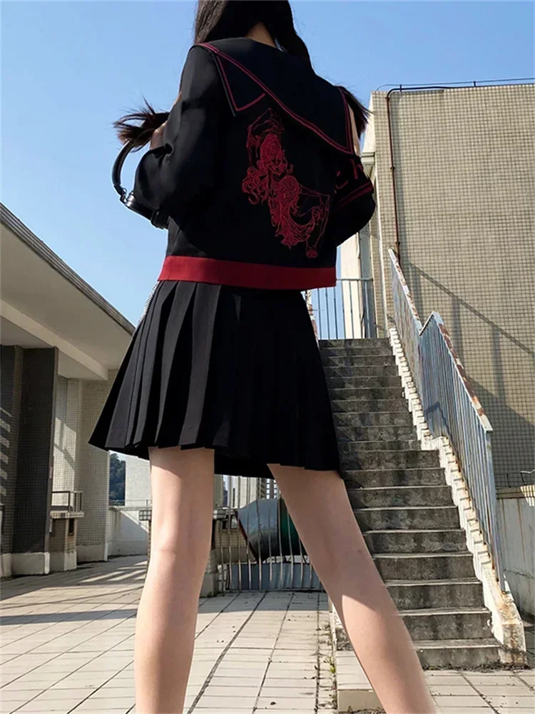 Nicemix JK униформа натуральный оригинальный темный костюм 2023 новый матросский Bad Girl