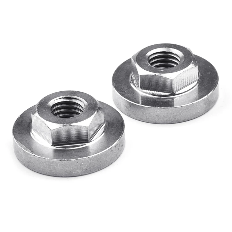 

2 Pcs Angle Grinder Hexagon Stainless Steel Angle Grinder Nut Outer Flange Nut 0.67 Inches Angle Grinder Stainless Steel