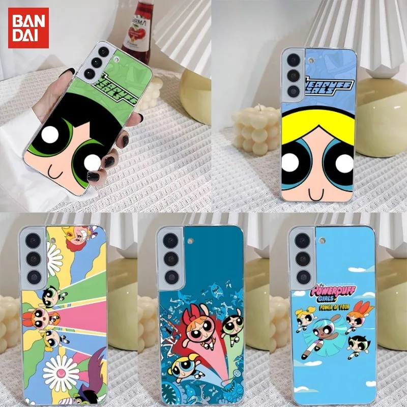 

Powerpuff Girls Phone Case Transparent For Samsung S30 S20 S22 S10E S10 20Fe Note 20 10 Pro Plus Ultra A12 A42 A71 A91 M32