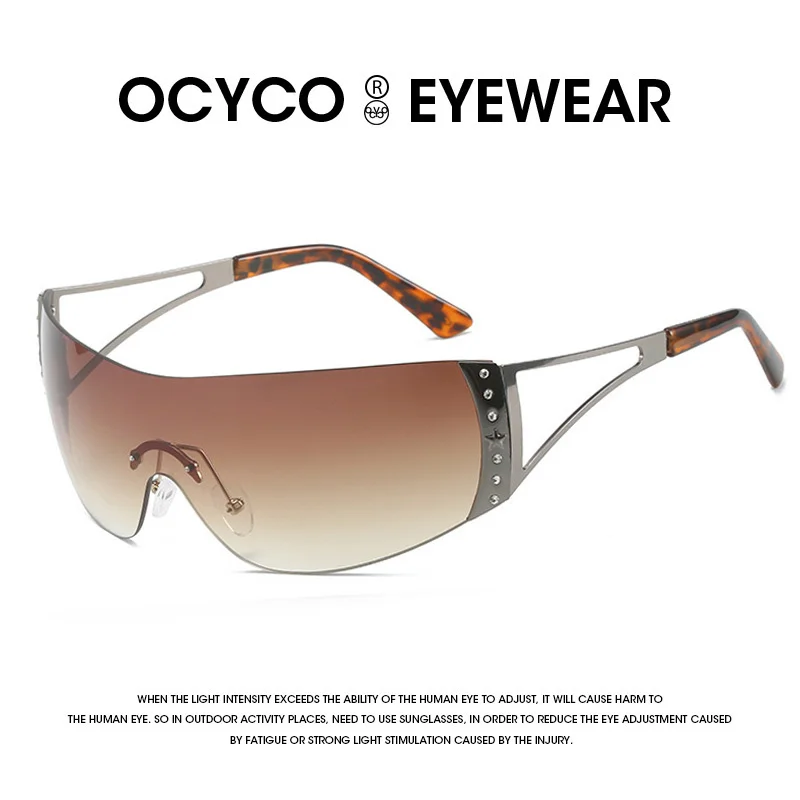 

Y2k Rimless Sunglasses Women Vintage Goggle Sun Glasses Lentes Gafas Oculos Feminino De Sol UV400 Eyewear B20989