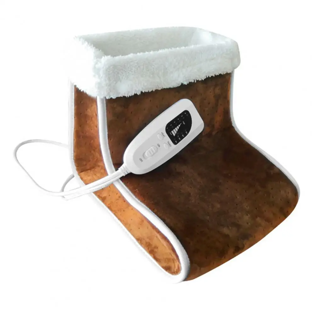 

Feet Heater 1 Set Durable Timing Setting EU Plug Heat Therapy Foot Warmer for Home