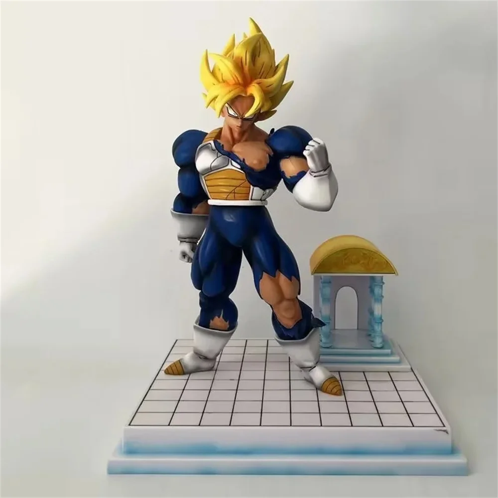 

Anime Dragon Ball Z Super Saiyan Son Goku Kakarotto Muscle Mental Time House PVC Action Figure Collectible Model Doll Toy 33cm